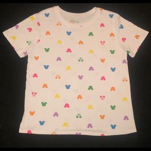 Juniors’ Mickey Mouse Short Sleeve Graphic T-Shirt